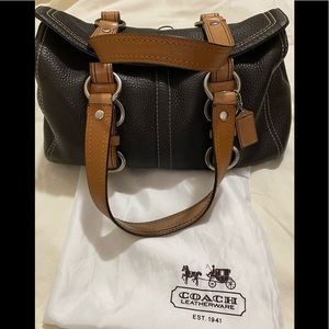 Coach Handbag. Chelsea Pebble Satchel w/dust cover.